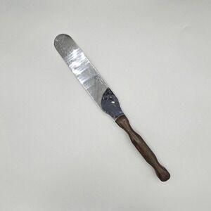Vintage CUTCO 1028 Cake Icing Spatula Spreader Knife Classic Brown Swirl Handle